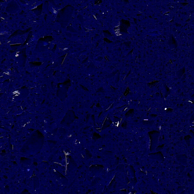 A starry night sky with countless small white and blue specks against a dark backdrop.